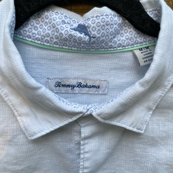 Tommy Bahama Horizon Heights Stretch Sport Shirt Size M - Picture 2 of 10